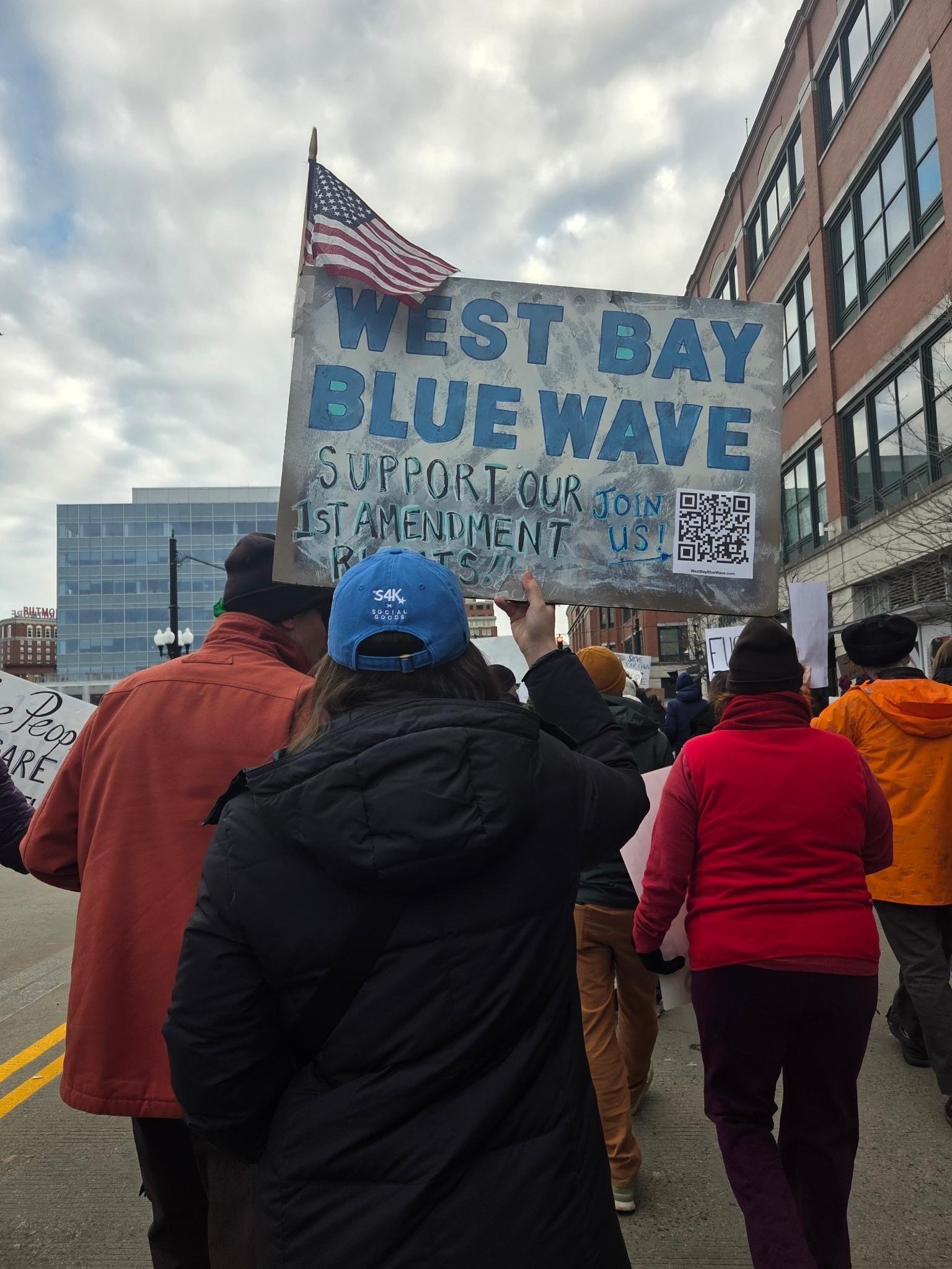 West Bay Blue Wave Sign