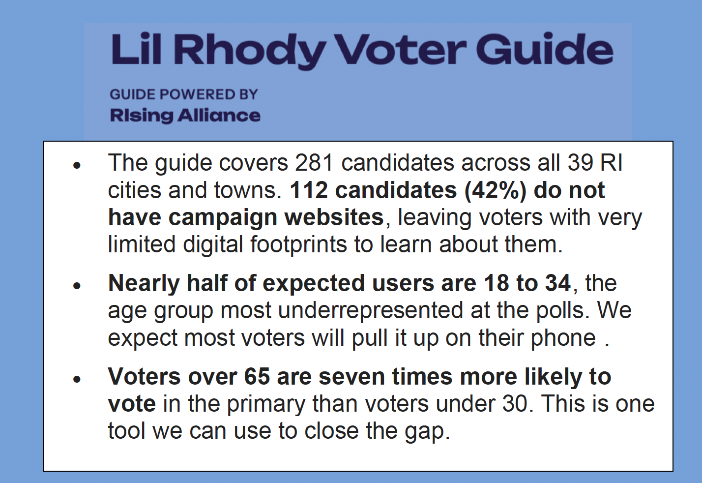Lil Rhody Voter Guide