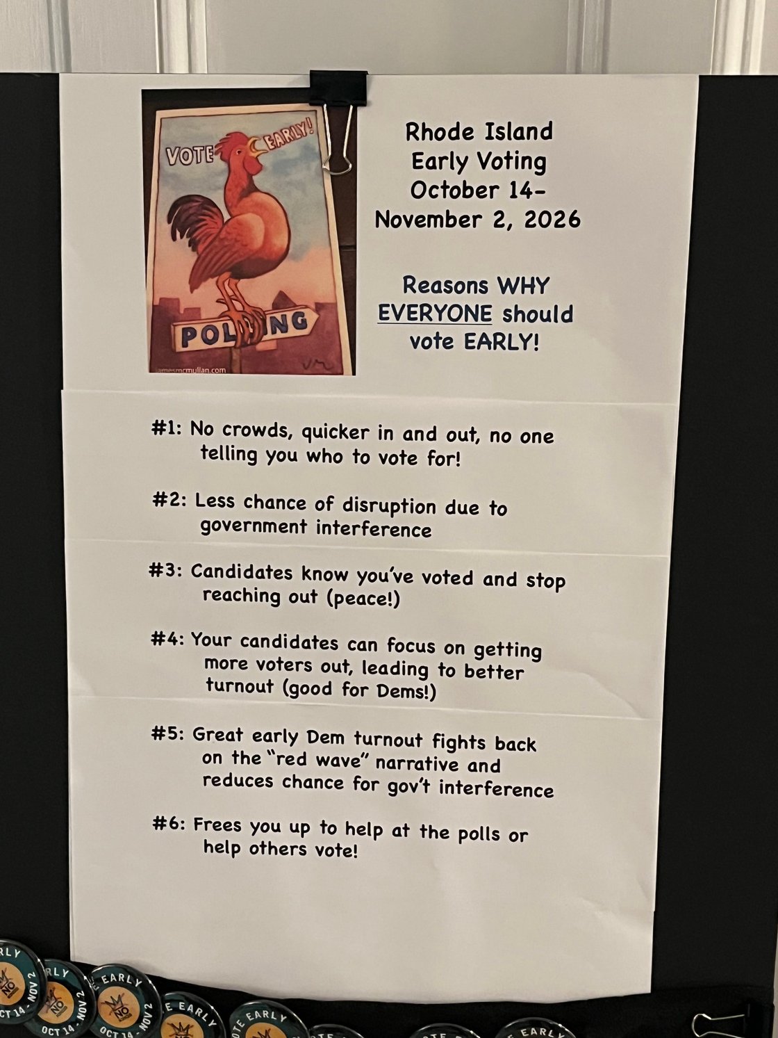 vote early poster
